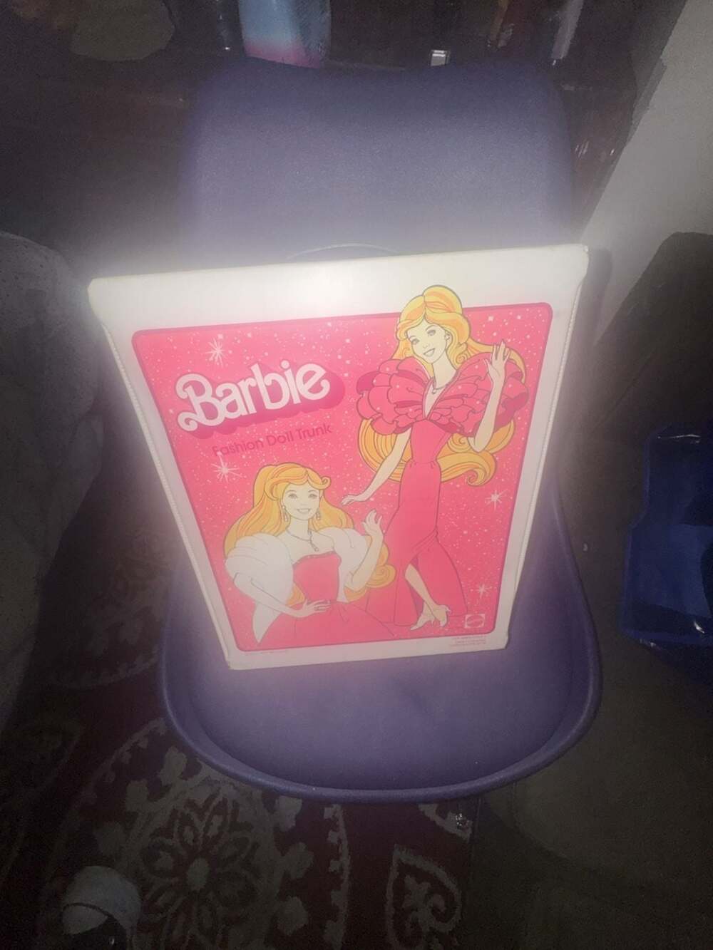 Vintage 1982 Mattel Barbie Fashion Doll Trunk Carrying Case